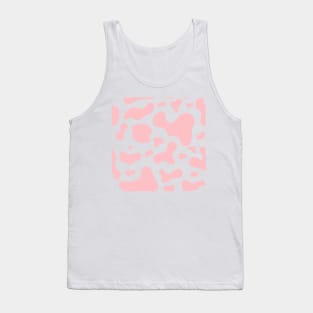 Pink Cow Pattern Tank Top